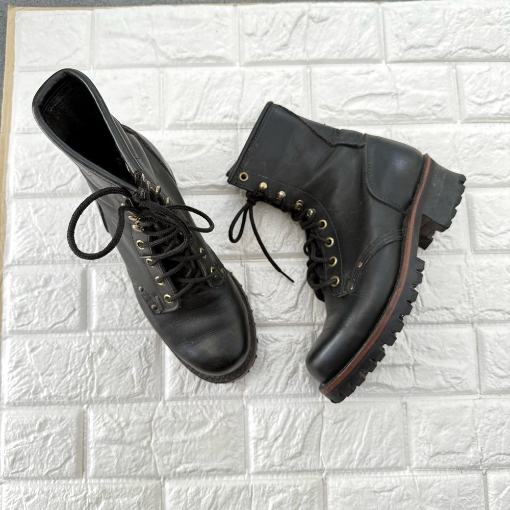 Vibram Soft Toe Logger Leather Work  Boots  women’s